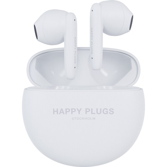Happy Plugs Joy Lite helt trådløse in-ear høretelefoner (hvid)