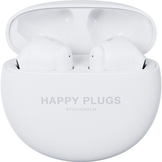 Happy Plugs Joy Lite helt trådløse in-ear høretelefoner (hvid)