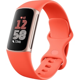 Fitbit Charge 6 aktivitetsmåler (guld/orange)