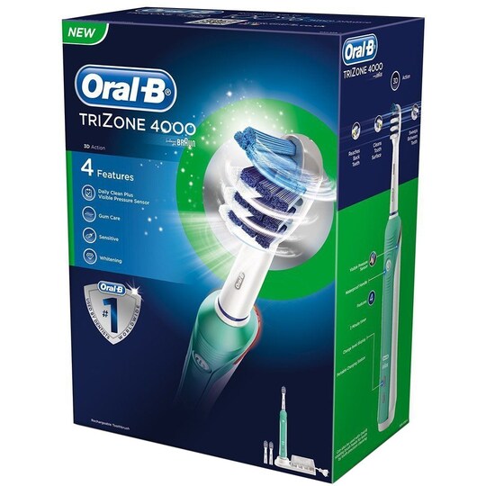 Oral B TriZone 4000 elektrisk tandbørste | Elgiganten
