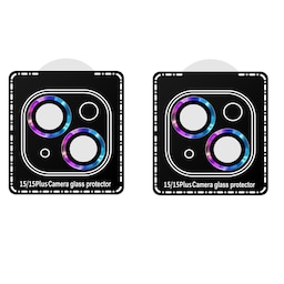 INF Telefonkamera linsebeskytter høj klarhed anti-fingeraftryk 2-pak iPhone 15 Pro