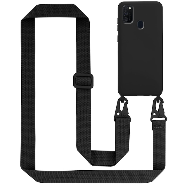 Samsung Galaxy M21 / M30s Etui Cover Kæde (Sort)