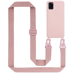 Samsung Galaxy A31 Etui Cover Kæde (Lyserød)