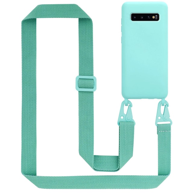 Samsung Galaxy S10 PLUS Etui Cover Kæde (Turkis)