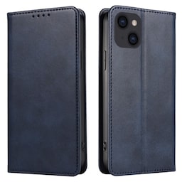 Wallet Stand Telefontaske til iPhone 15 Pro Cell Cell Cover - Blå