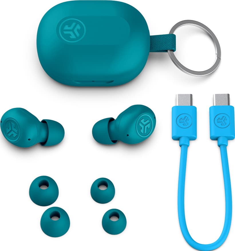 JLab Jbuds Mini true wireless in-ear høretelefoner (aqua)