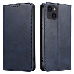 Wallet Stand Telefontaske til iPhone 15 Plus Cell Cover - Blå