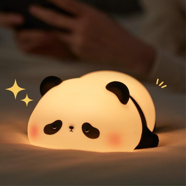 Sød Panda sovelys Natlys berøringskontrol dæmpningslampe