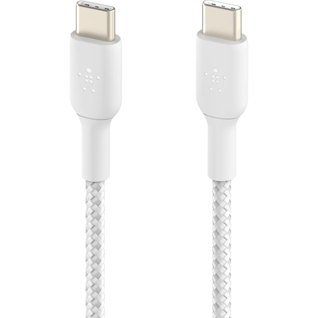 Belkin Twin USB-C til USB-C kabler 2m (hvid/2-pak)