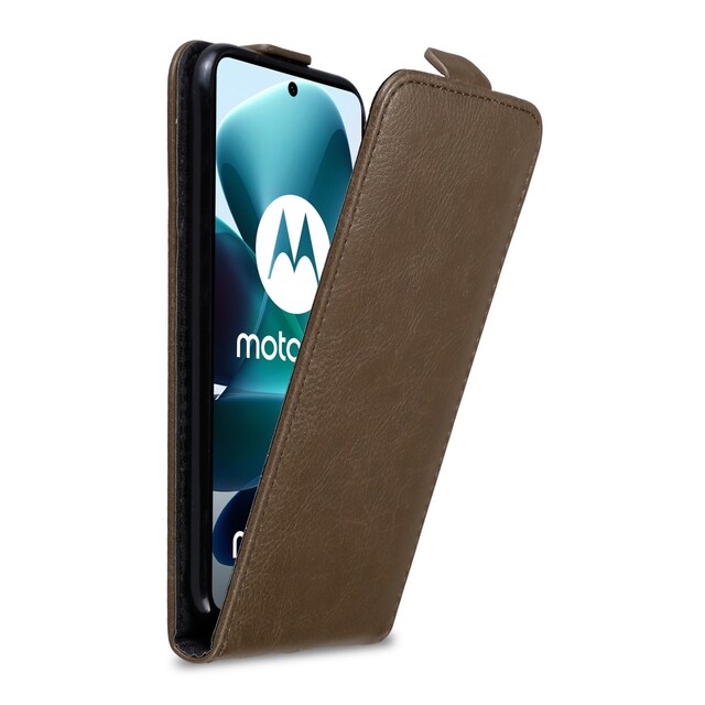 Motorola MOTO G200 5G Pungetui Flip Cover (Brun)