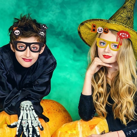 Halloween Briller Fest Kostume Dekoration - Heks + spøgelse | Elgiganten