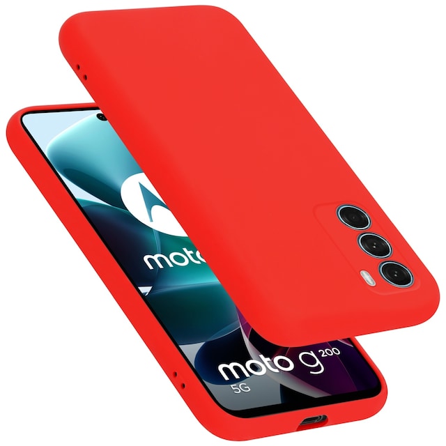 Motorola MOTO G200 5G Cover Etui Case (Rød)
