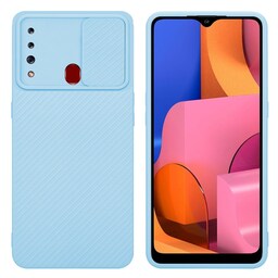 Samsung Galaxy A20s Cover Etui Case (Blå)