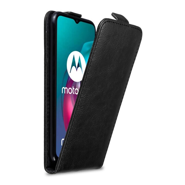 Motorola MOTO G10 / G30 Pungetui Flip Cover (Sort)