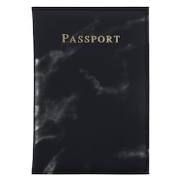2-delt etui i kunstlæder til beskyttelse af pas og kort