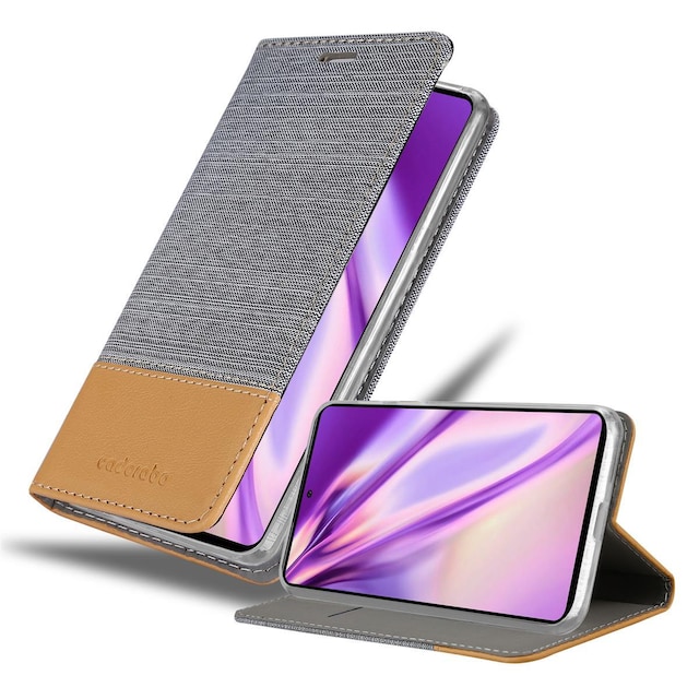 Samsung Galaxy A72 4G / 5G Pungetui Cover Case (Grå)