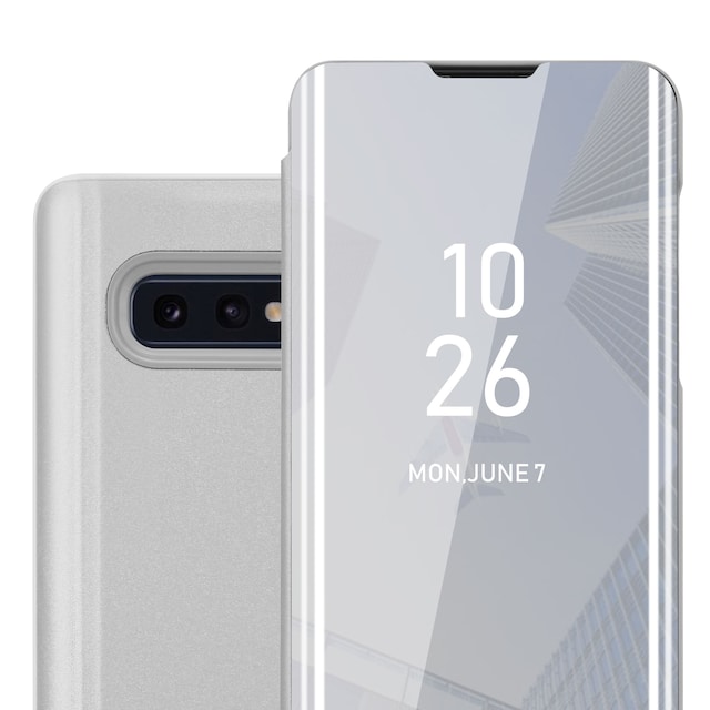 Samsung Galaxy S10e Pungetui Cover Case (Sølv)