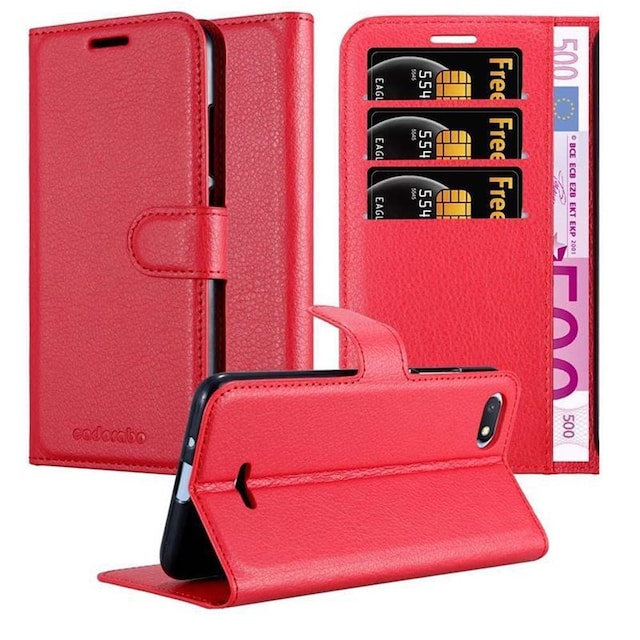 Xiaomi RedMi 6A Pungetui Cover Case (Rød)