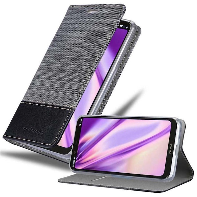 Nokia 5.1 PLUS / X5 Pungetui Cover Case (Grå)