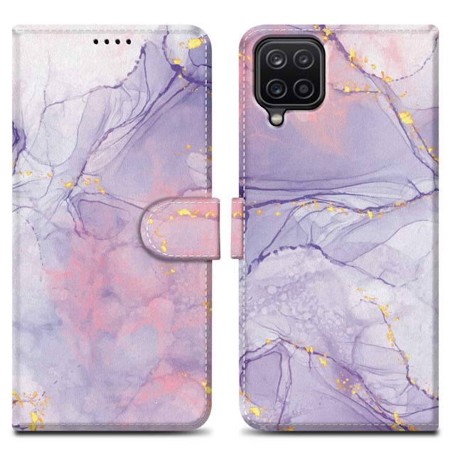 Samsung Galaxy A12 / M12 Pungetui Cover Case (Lilla)