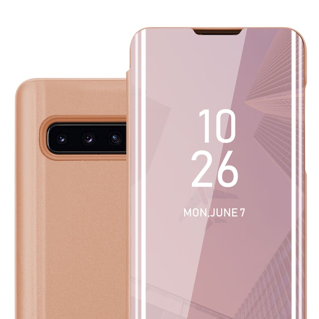 Samsung Galaxy S10 PLUS Pungetui Cover Case (Lyserød)