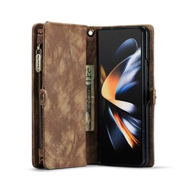 Multi Wallet CaseMe 11-kort Samsung Galaxy Z Fold 4 - Brun