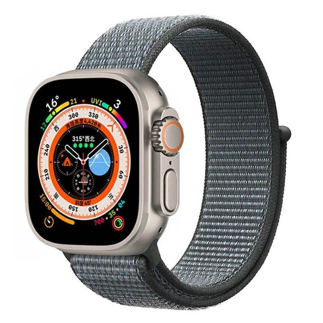Nylon Urrem Apple Watch Ultra (49mm) - Storm Grey