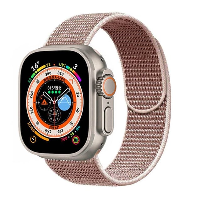 Nylon Urrem Apple Watch Ultra (49mm) - Rose pink