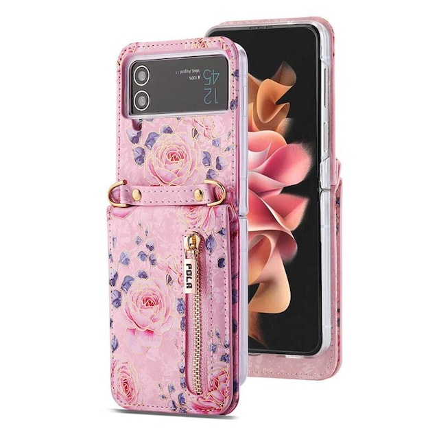 POLA Flower cover Samsung Galaxy Z Flip 4 - Pink
