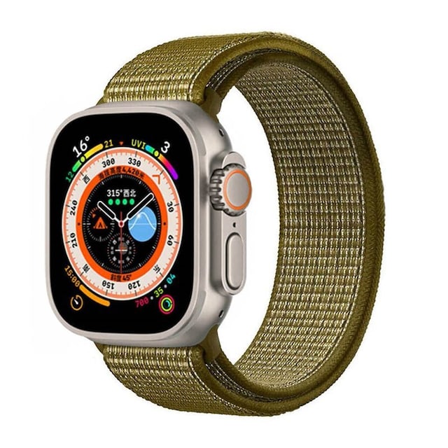 Nylon Urrem Apple Watch Ultra (49mm) - Olive flak