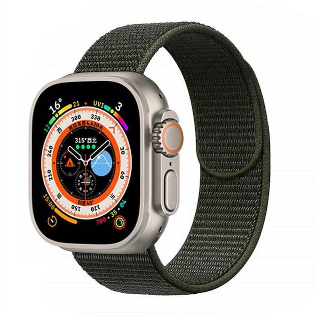 Nylon Urrem Apple Watch Ultra (49mm) - Military Khaki