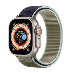 Nylon Urrem Apple Watch Ultra (49mm) - Khaki Blue