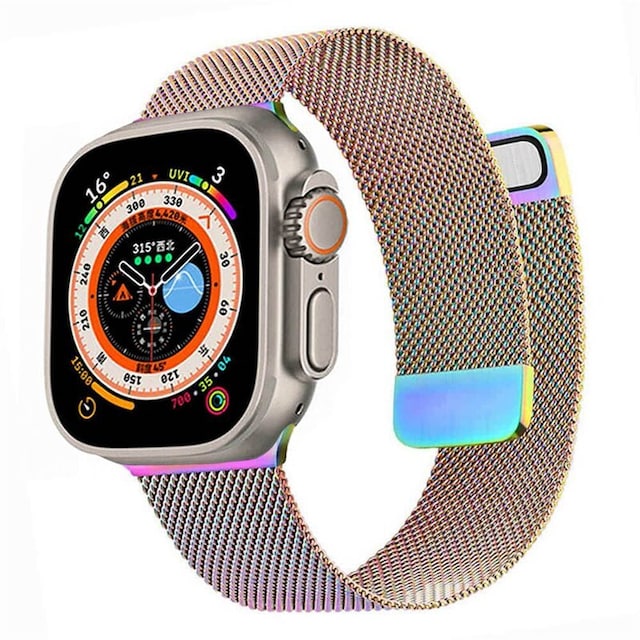 Milanese magnetisk urrem Apple Watch Ultra (49mm) - Rainbow