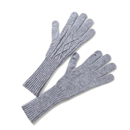 Vinterhandsker med fingerspids berøringsskærm design ren uld Grå