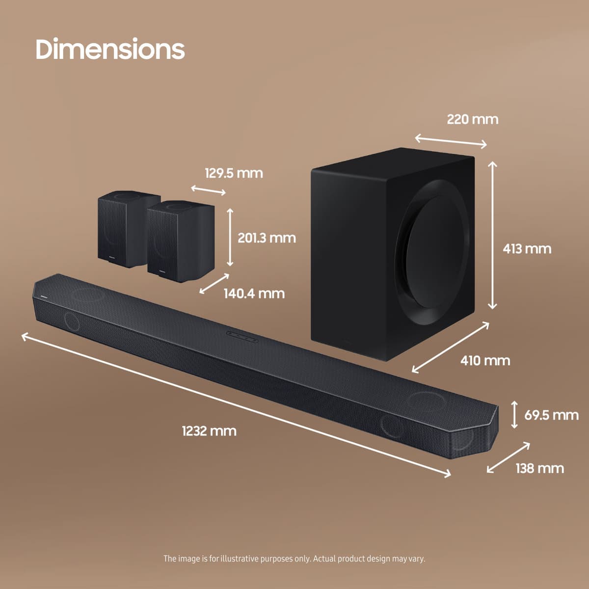 Samsung 11.1.4ch HW-Q995C soundbar (sort)