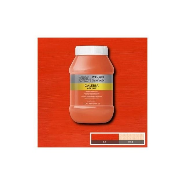 WINSOR Galeria Acrylic 1L Cadmium Orange Hue 090