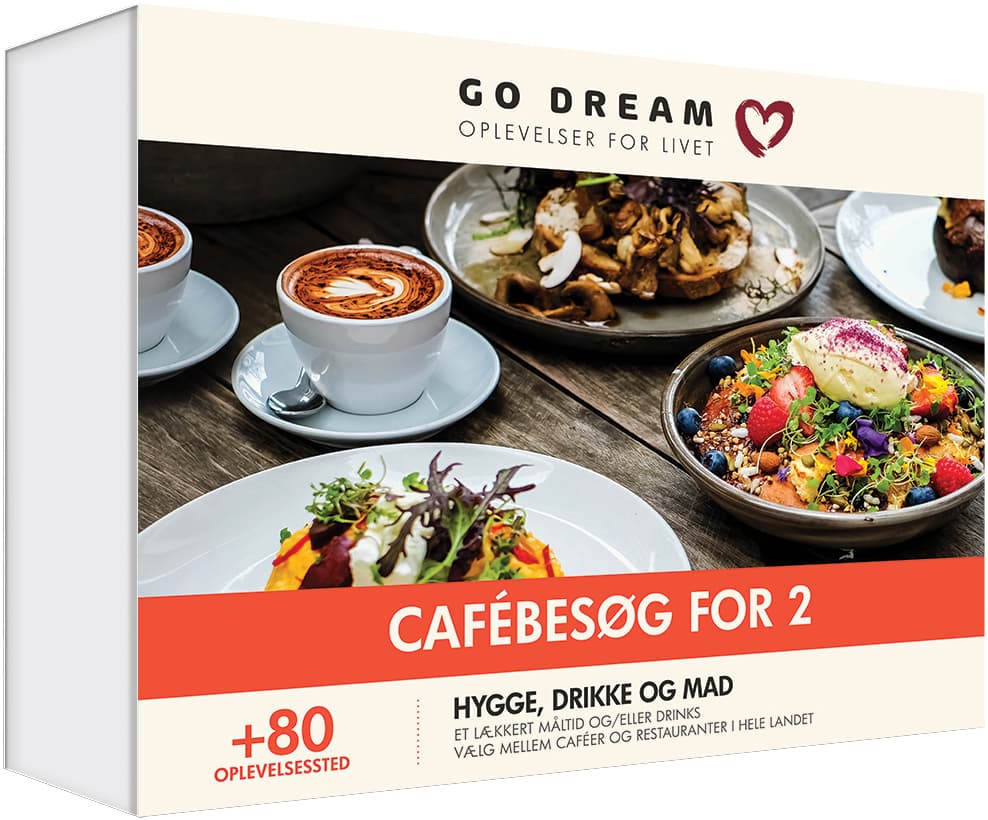 GoDream gavekort - Cafébesøg for 2