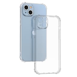 Til iPhone 15 Plus Shell Case TPU-ramme + Akryl-bagside-telefoncover