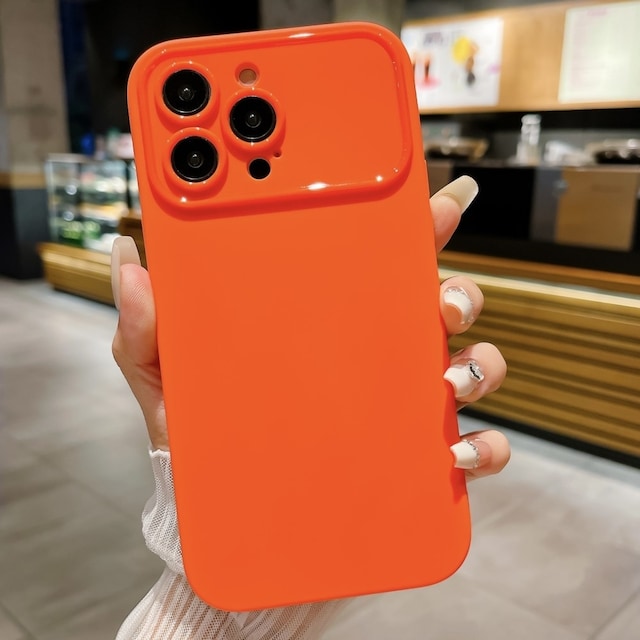 Slim-Fit TPU Telefon Taske Cover til iPhone 15 Plus Taske Orange