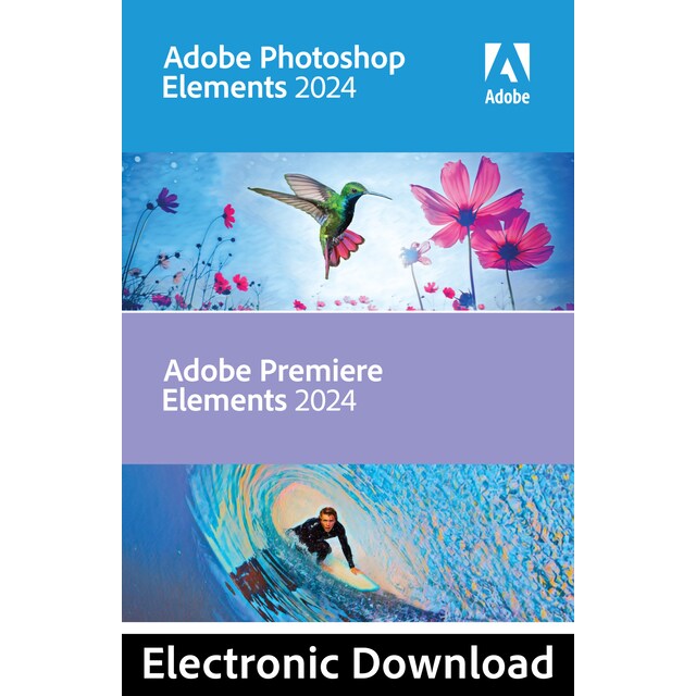 Adobe Photoshop 2024 & Premiere Elements 2024 - PC Windows