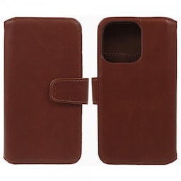 Nordic Covers iPhone 15 Pro Etui Essential Leather Maple Brown