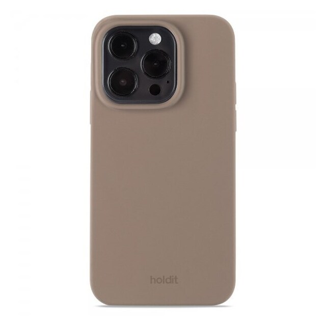 holdit iPhone 15 Pro Cover Silikone Mocha Brown