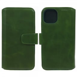 Nordic Covers iPhone 15 Plus Etui Essential Leather Juniper Green