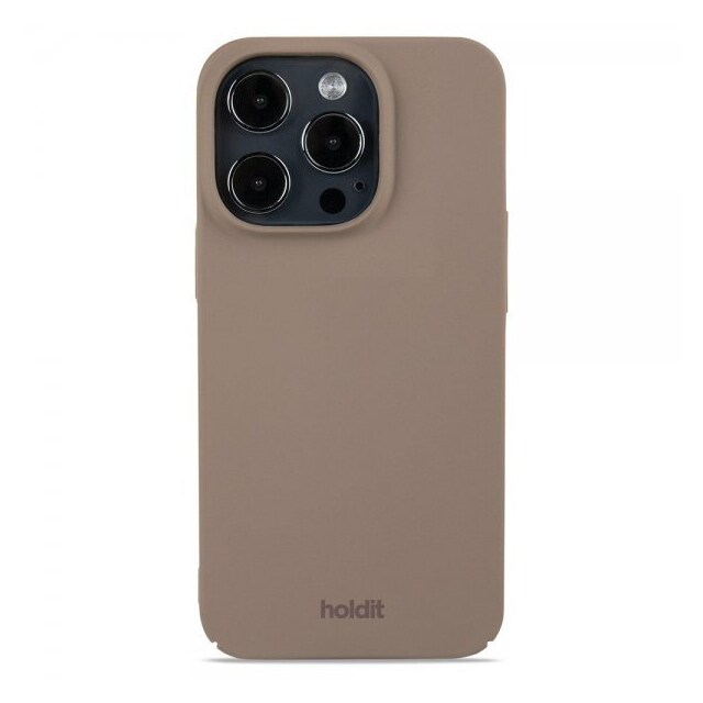 holdit iPhone 15 Pro Cover Slim Case Mocha Brown