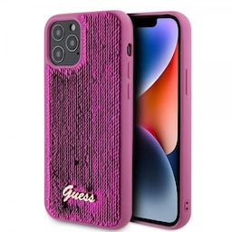 Guess iPhone 12/iPhone 12 Pro Cover Sequin Fuschia
