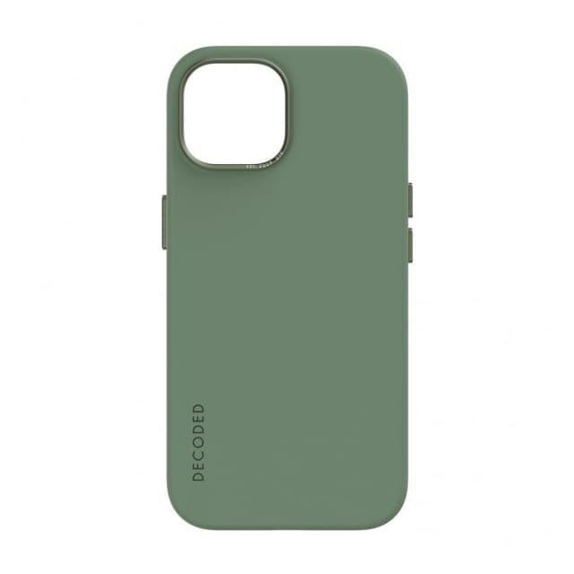 Decoded iPhone 15 Plus Cover Silicone Backcover Sage Leaf Green