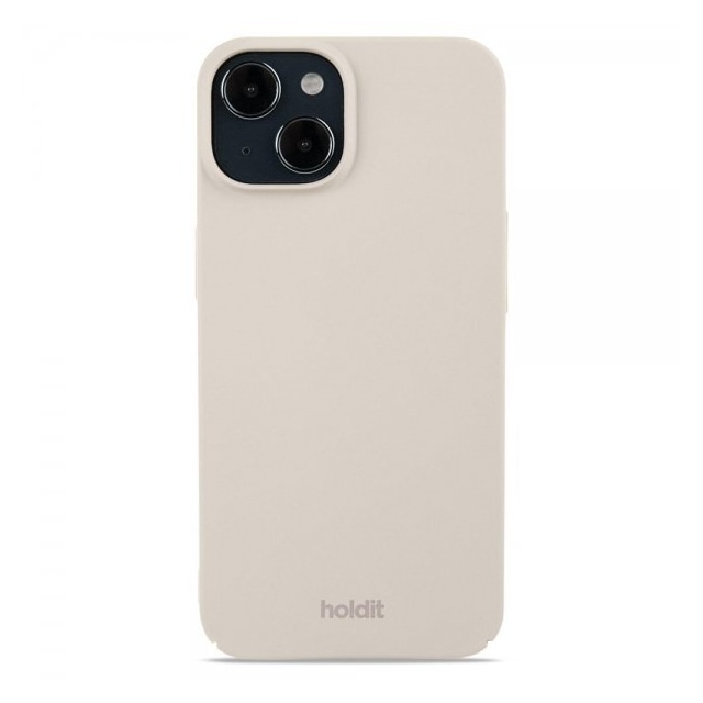 holdit iPhone 15 Cover Slim Case Light Beige