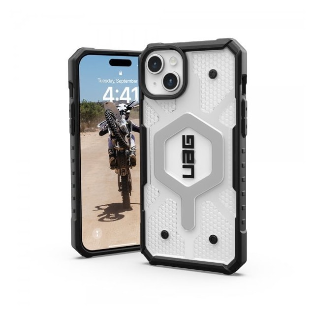 Urban Armor Gear (UAG) iPhone 15 Plus Cover Pathfinder MagSafe Ice