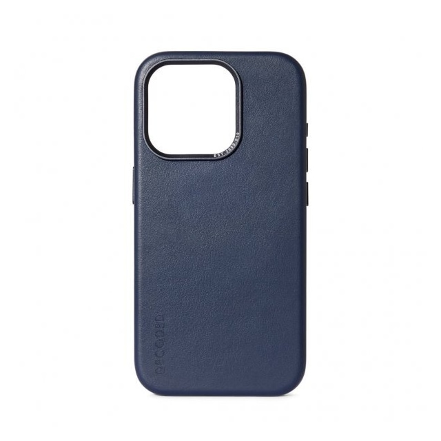 Decoded iPhone 15 Plus Cover Leather Backcover True Navy