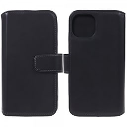 Nordic Covers iPhone 15 Plus Etui Essential Leather Raven Black